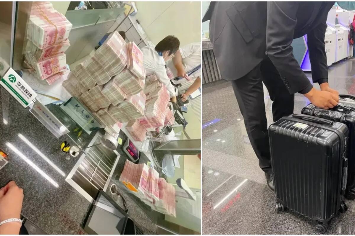 Millonario saca todo su dinero del banco ofendido porque le pidieron usar cubrebocas