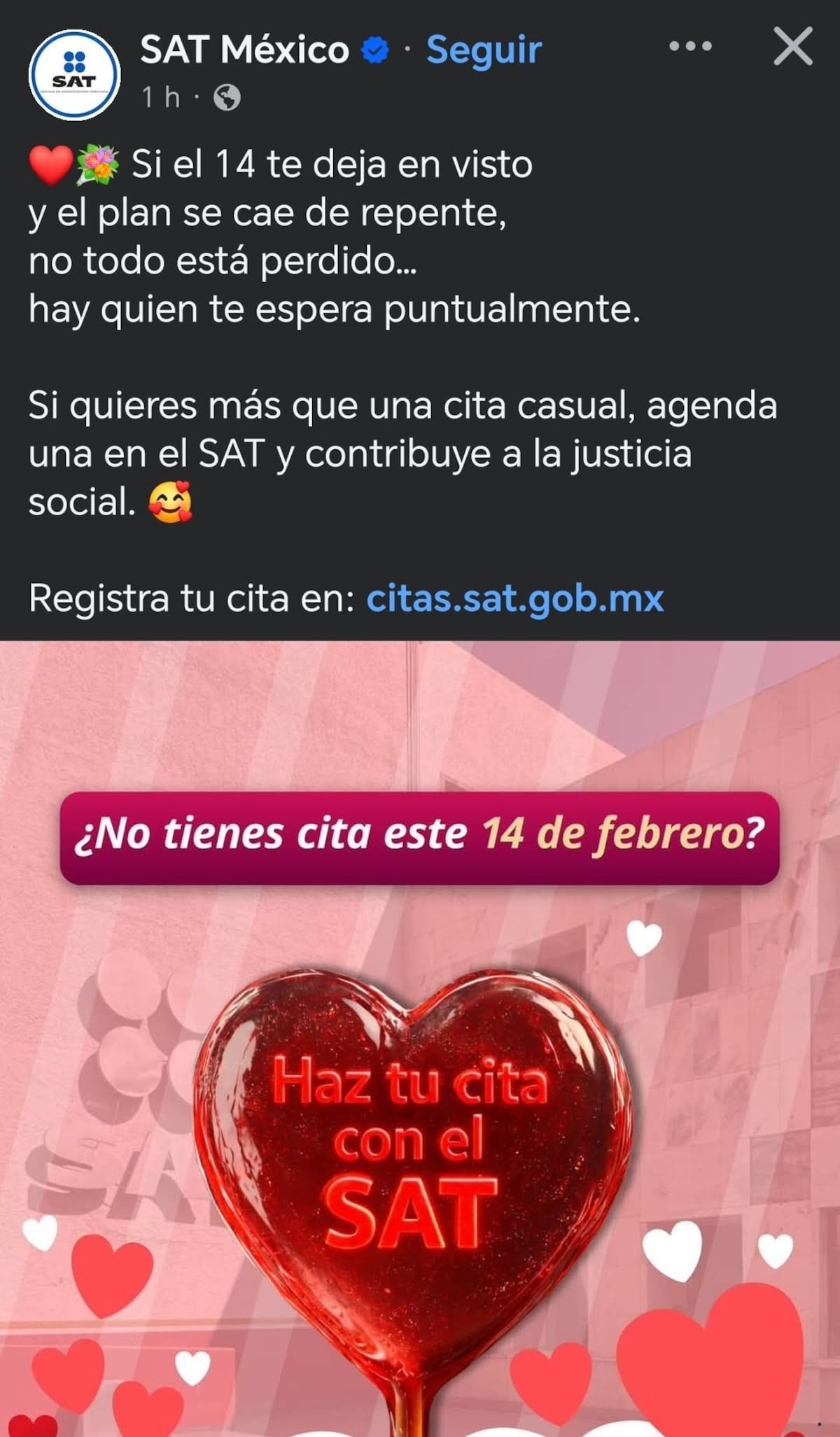SAT invita a hacer una cita de San Valentín si no tienes planes para el 14 de febrero. | Especial GH