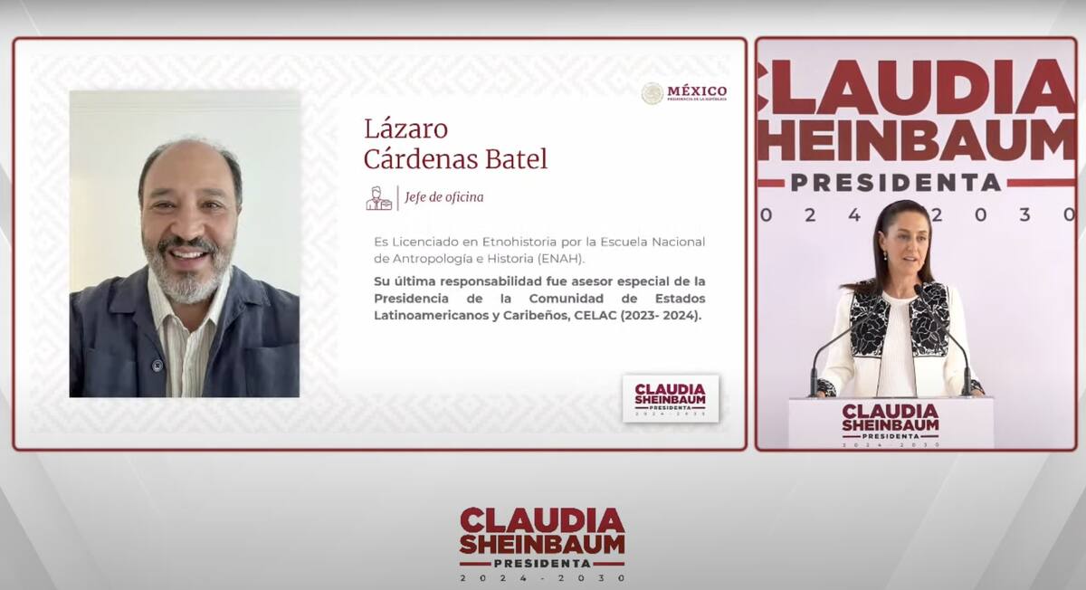 Lázaro Cárdenas Batel. | Captura de pantalla de conferencia.