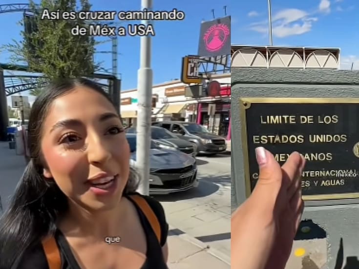 Esta joven muestra cómo es cruzar la frontera de Estados Unidos caminando