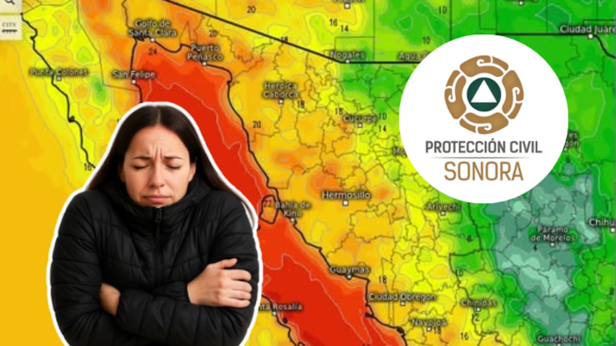 Frente frío número 13 provocará descenso drástico de temperaturas en Sonora: zonas montañosas podrían alcanzar los 0°C este fin de semana