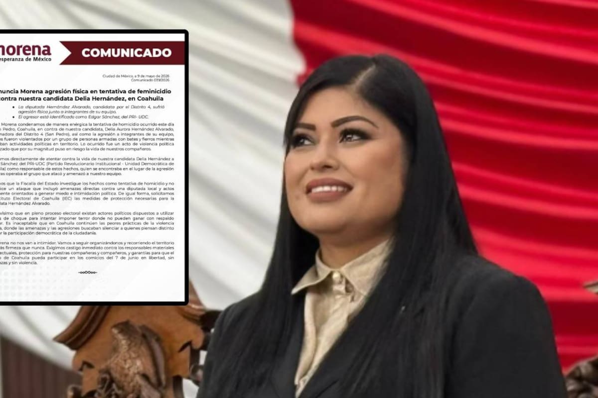 ¡Con bates y fierros! Candidata por Morena en Coahuila Delia Hernández fue víctima de agresión física en tentativa de feminicidio durante recorridos