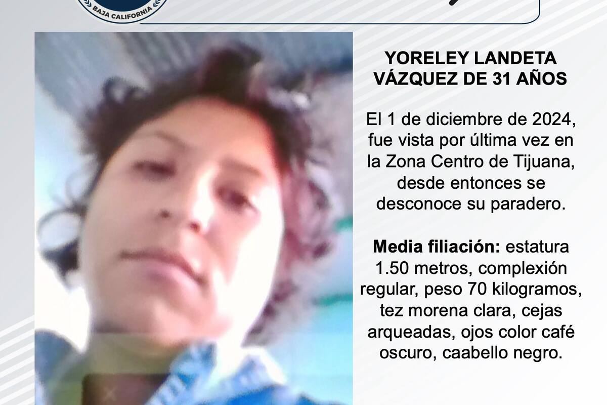 Se busca a Yoreley Landeta Vázquez de 31 años de edad