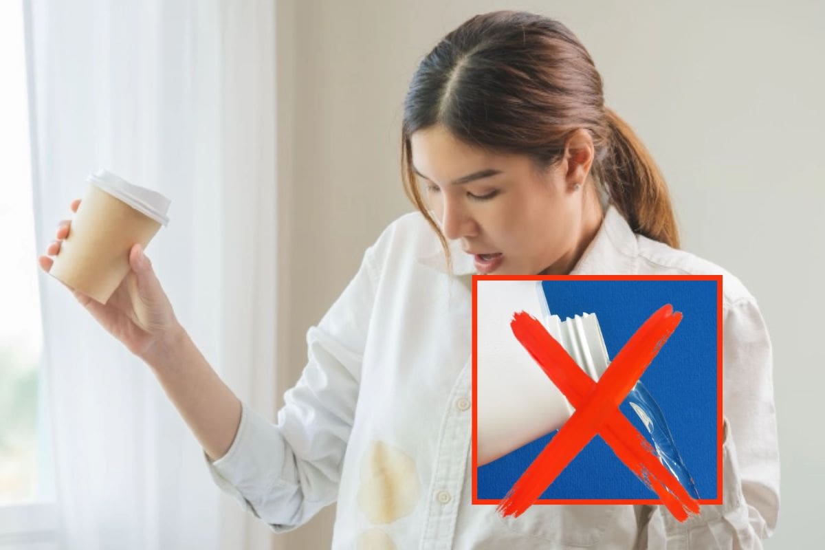 Así puedes quitar las manchas de café de la ropa paso a paso sin utilizar cloro ni dañar la tela