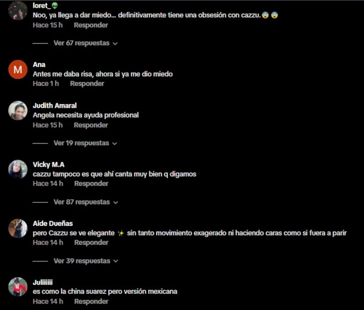 Señalan a Ángela de estar obsesionada con Cazzu / TikTok: @catalina.montejo6