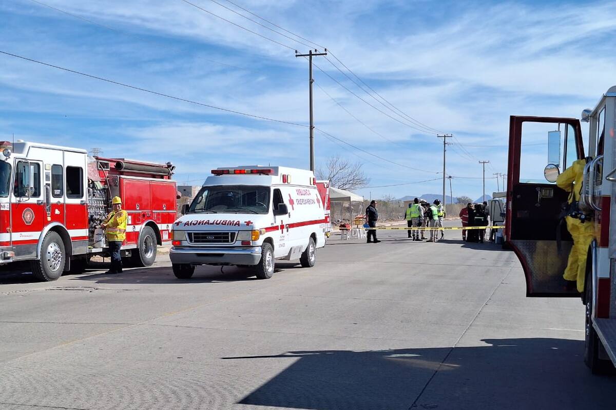 Hacen en Navojoa simulacro por derrame de amoniaco