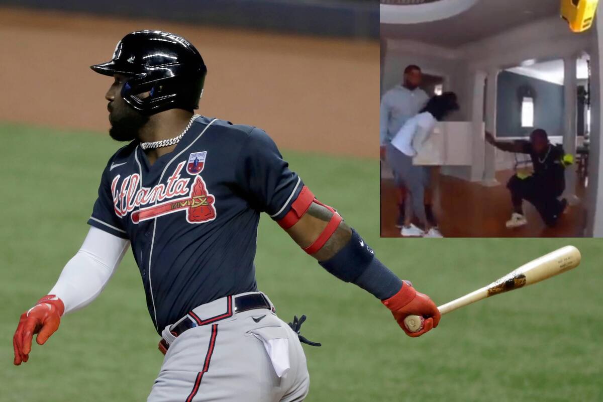 MLB: Filtran video policial del arresto de Marcell Ozuna tras estrangular a su esposa