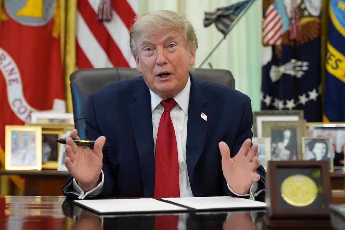 El presidente Donald Trump en la Oficina Oval en la Casa Blanca en Washington el 29 de junio del 2026. | Crédito: AP foto/Jacquelyn Martin