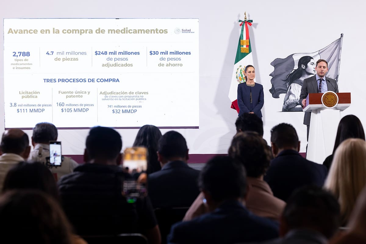 Salud adjudica 6% de medicamentos a sobreprecio; ya se investigan indicios de corrupción: Clark . | Crédito: Presidencia