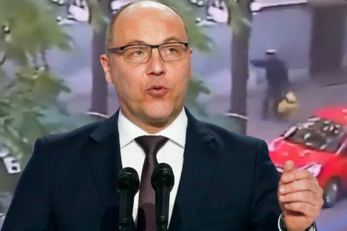 Captan en video el momento en que balean al diputado ucraniano y expresidente del Parlamento, Andriy Parubiy