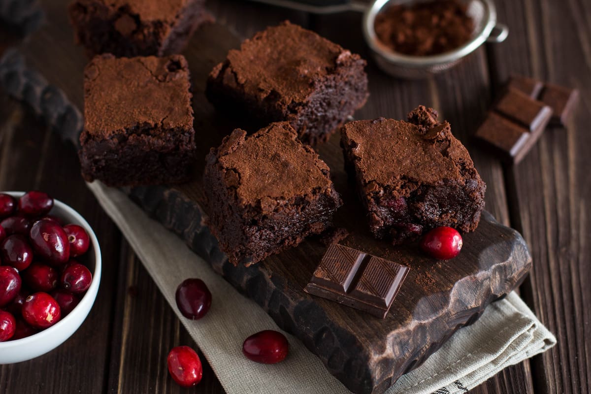 “Brownies” de arándanos