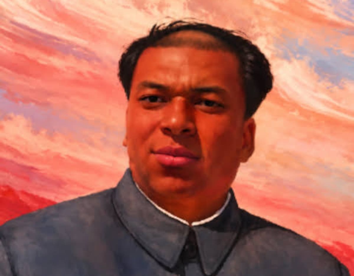 Meme de Mao Zedong con rostro de Kylian Mbappé. (Foto: Redes sociales)