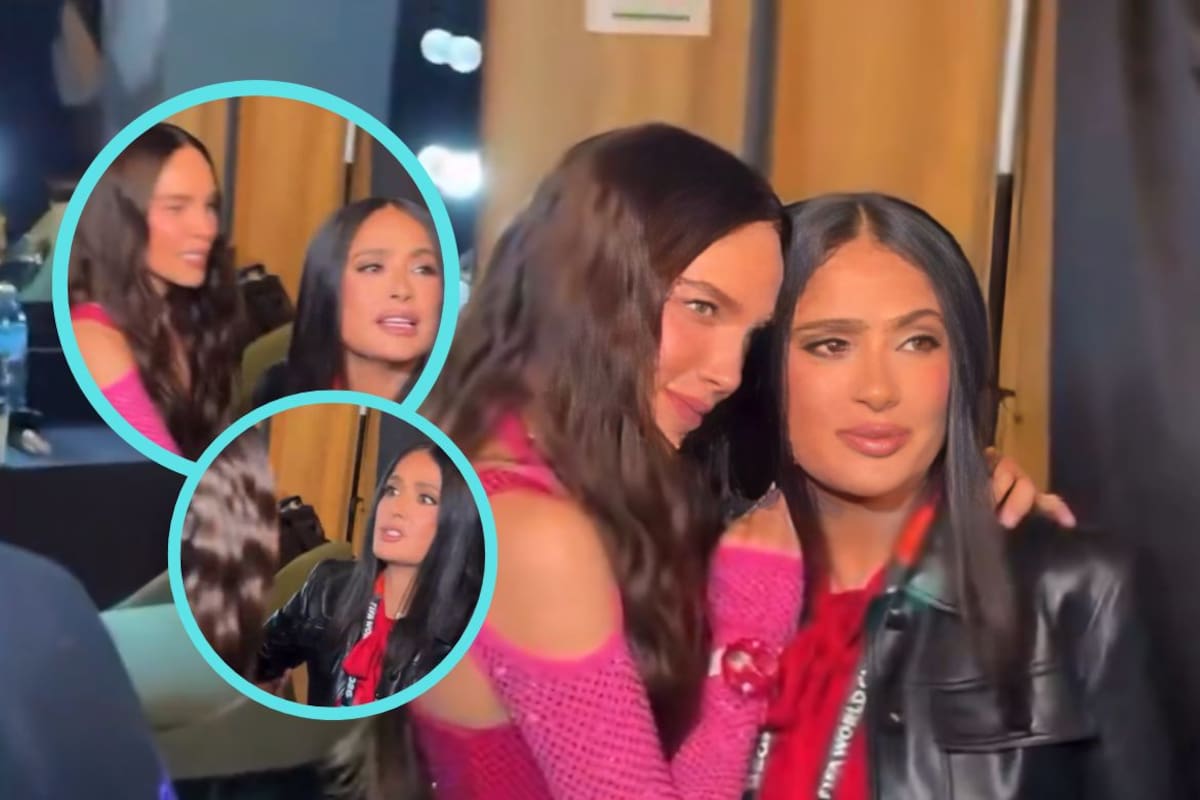 Aseguran que Salma Hayek ignoró a Belinda tras encuentro en la inauguración del Mundial de Futbol 2026