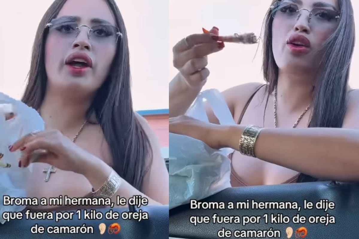 “La mandé a comprar ‘orejas de camarón’”: le juega broma a su hermana y se vuelve viral en redes
