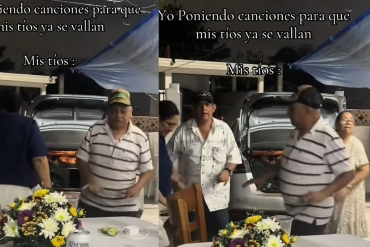 “Ellos se acoplan”: Joven pone música urbana para espantar a sus tíos… y terminan bailando