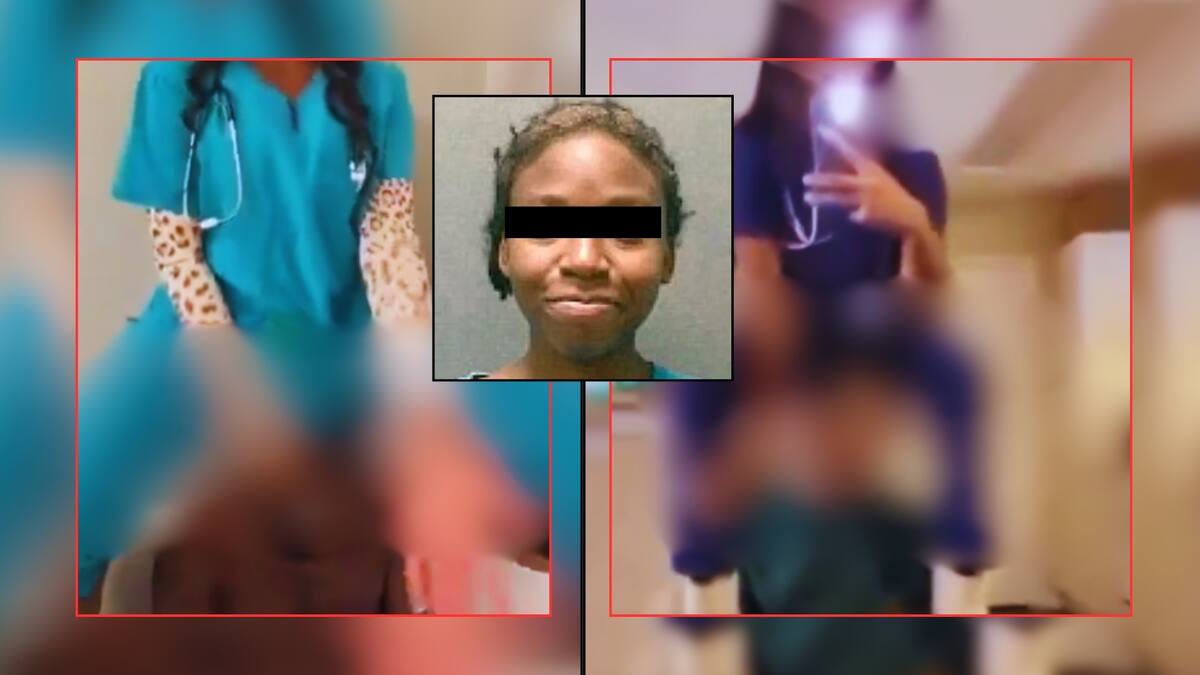 Enfermera joven se grabó bailando “sugestivamente” sobre la cabeza de un paciente discapacitado y publicó el VIDEO en TikTok; fue señalada por abuso y arrestada por explotación