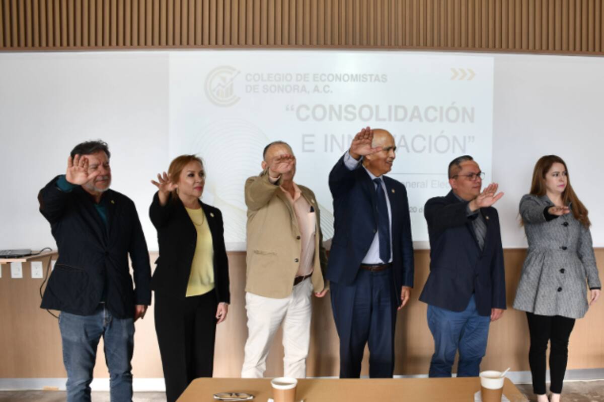 Ratifican a Francisco Javier Villegas al frente del Colegio de Economistas de Sonora para el periodo 2026–2027