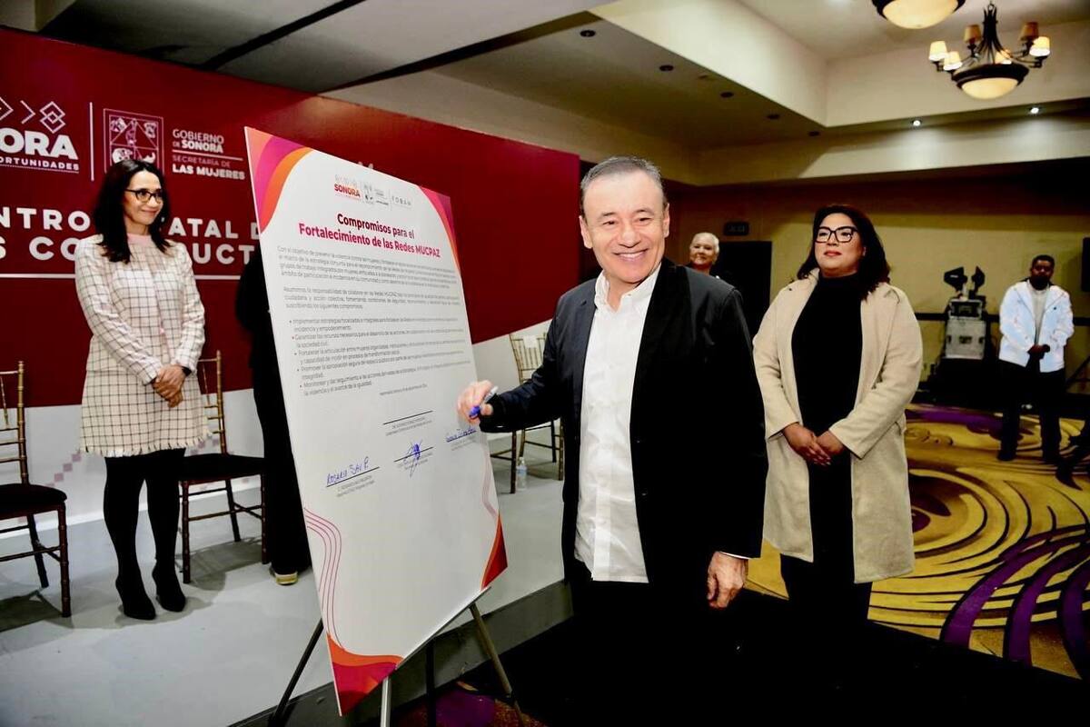 Gobernador Durazo refuerza compromiso contra la violencia hacia las mujeres en Sonora