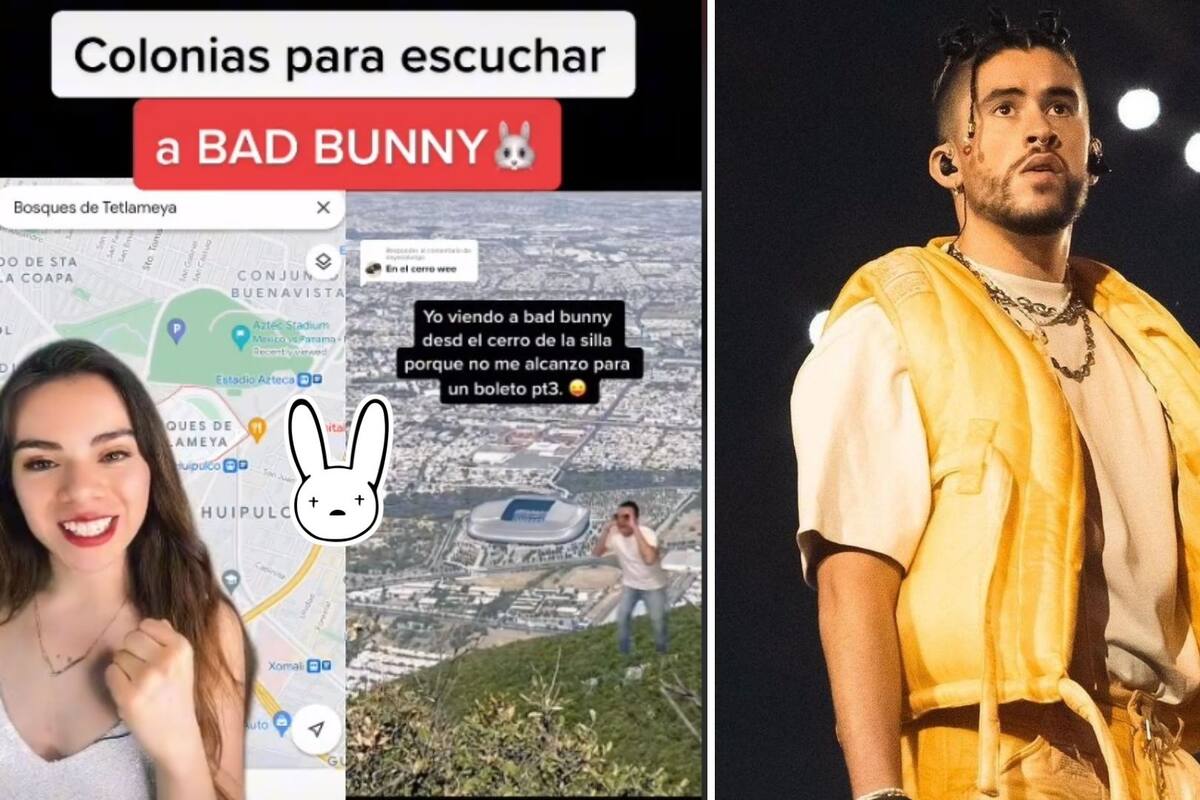¿Sin boletos para Bad Bunny?: TikToker revela colonias aledañas al Estadio Azteca para escucharlo
