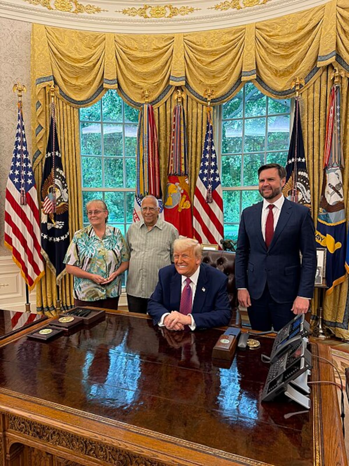 Louis Prevost durante una visita a Donald Trump en la Casa Blanca. | Foto: Wikimedia Commons