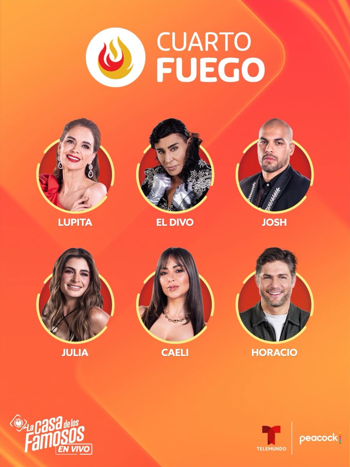 Habitantes del Cuarto Fuego de La Casa de los Famosos 6 | Instagram @lacasadelosfamosostlmd