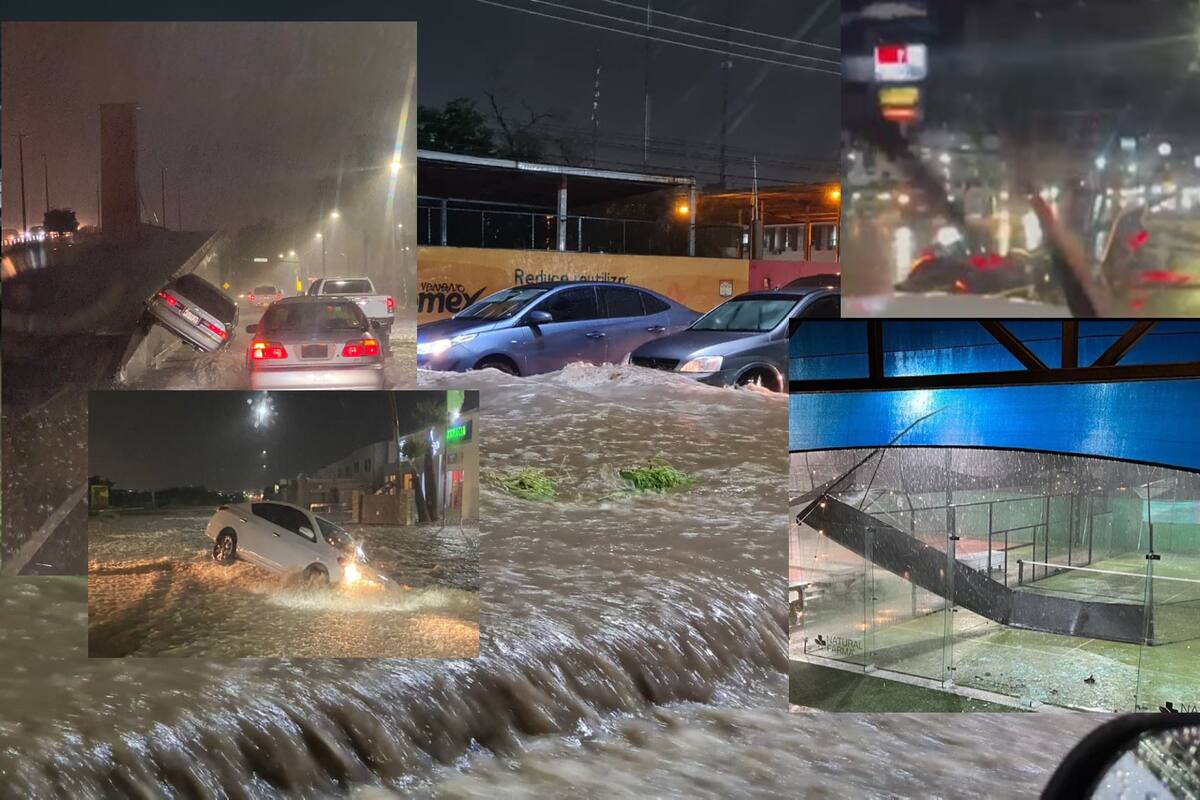 Lluvia en Hermosillo causa cierre de paso a desnivel, semáforos caídos y otros daños en varios puntos