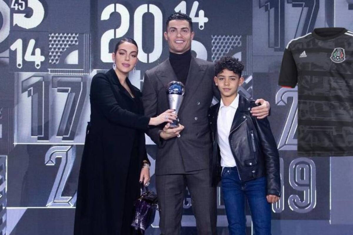 Hijo de Cristiano Ronaldo se hace viral por portar playera de Selección Mexicana en serie de Georgina Rodríguez