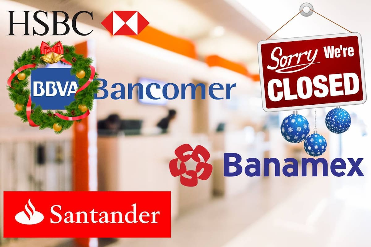 ¿Qué días de diciembre cerrarán los bancos en México? Esto dice el calendario de la Comisión Nacional Bancaria y de Valores