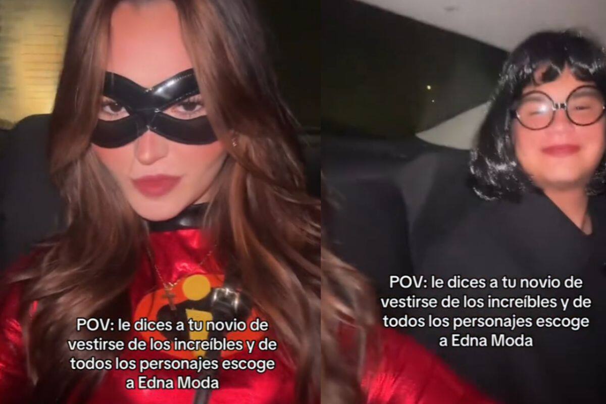 Mujer le dice a su novio de disfrazarse de “Los Increíbles” para fiesta y él se disfraza de Edna Moda