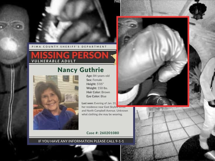 Guante con ADN coincide con sospechoso en video por desaparición de Nancy Guthrie, madre de Savannah Guthrie