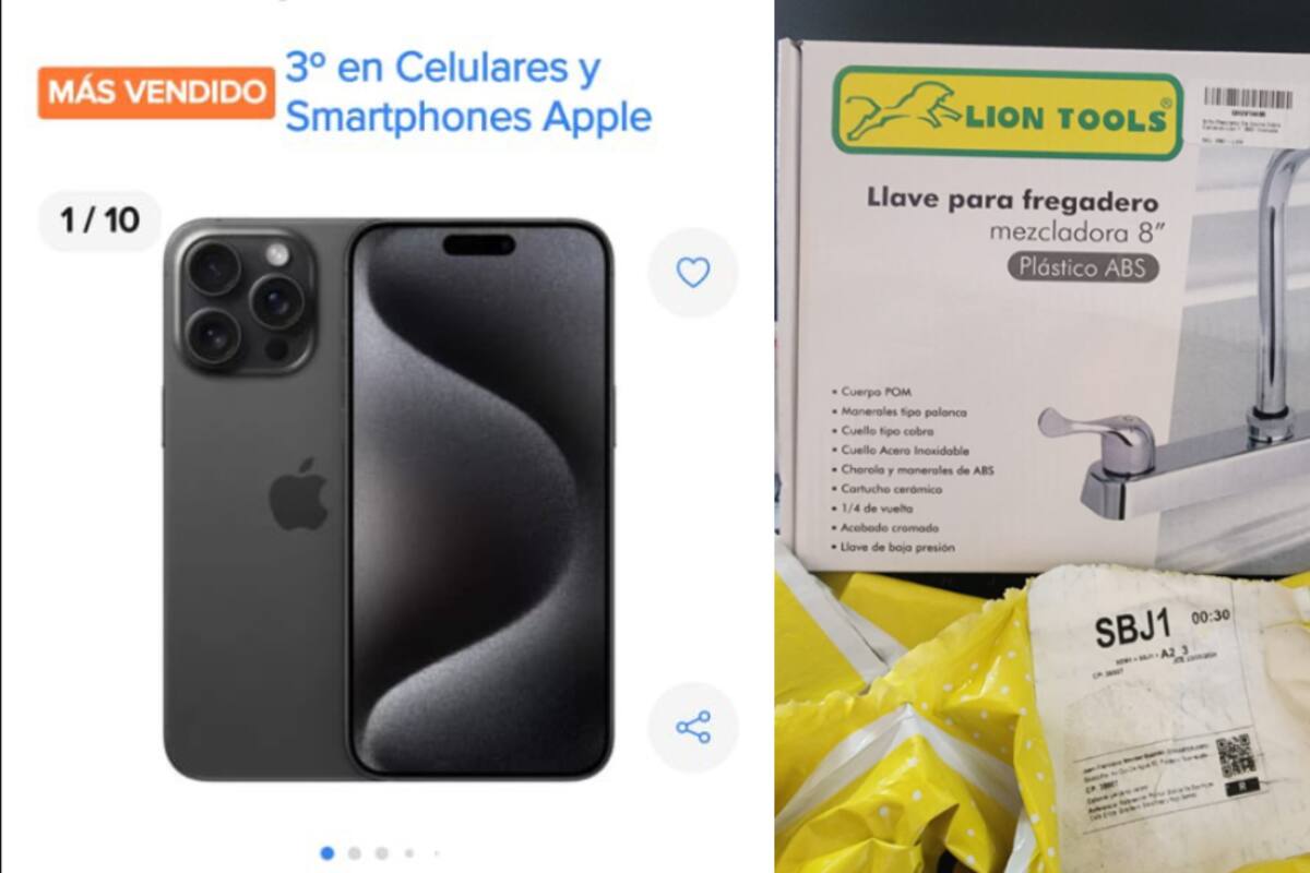 Mujer fue estafada DOS veces por el mismo proveedor de MercadoLibre: compra iPhone y le llega llave de cocina