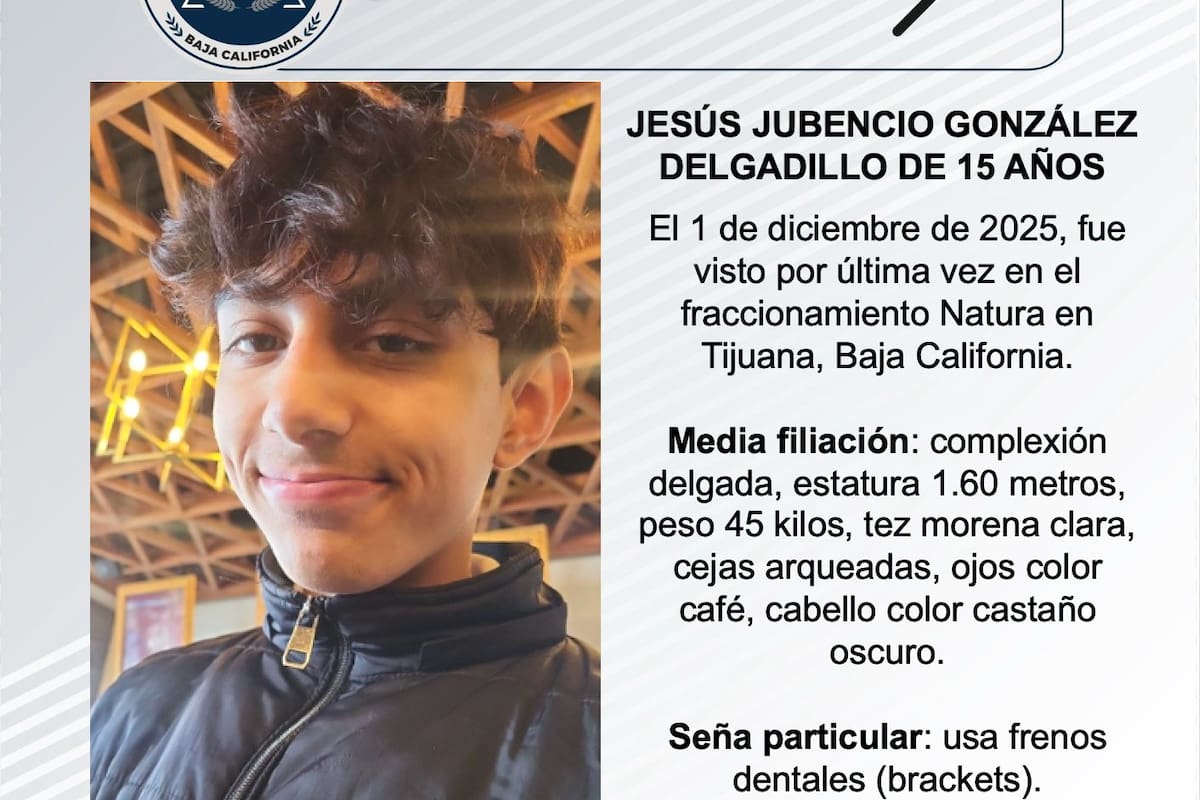 Se busca a Jesús Jubencio González Delgadillo de 15 años