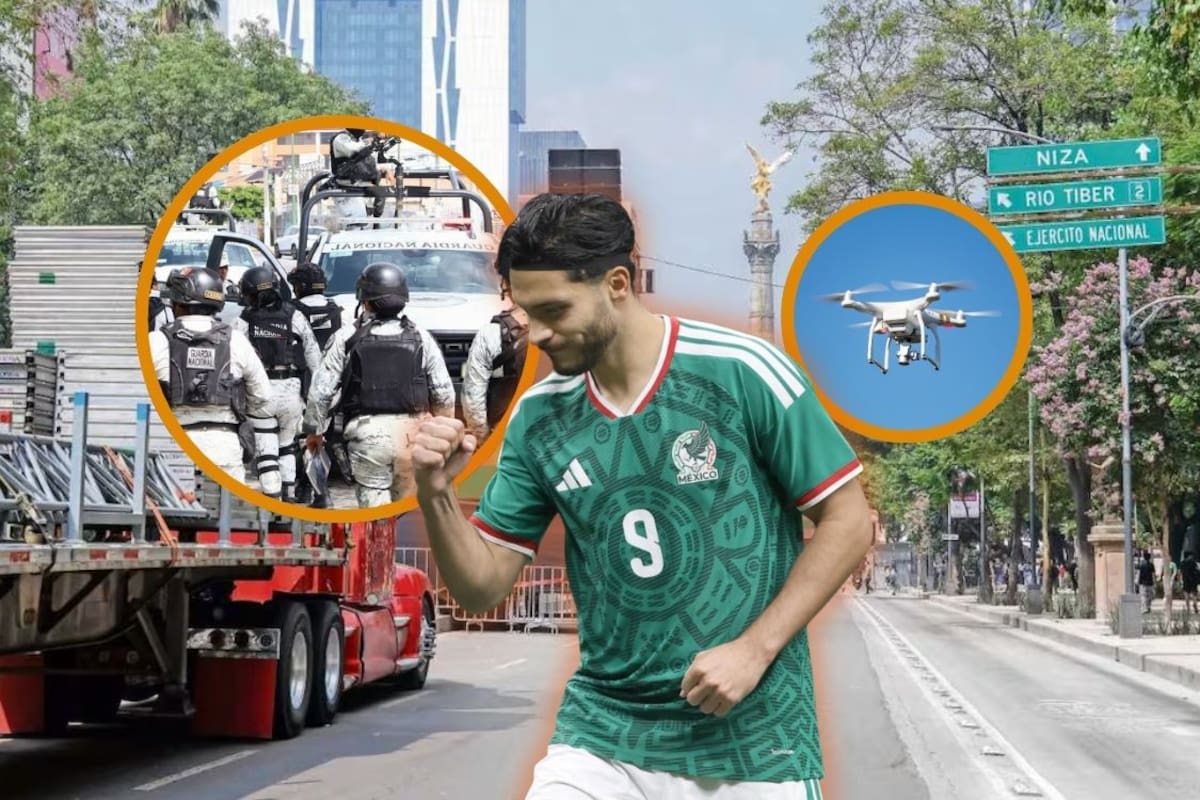 México vs Inglaterra activa megaoperativo en CDMX: Habrá filtros, drones operados por la Guardia Nacional y cierre de accesos cuando el Ángel de la Independencia llegue a 25 mil personas para evitar tragedias