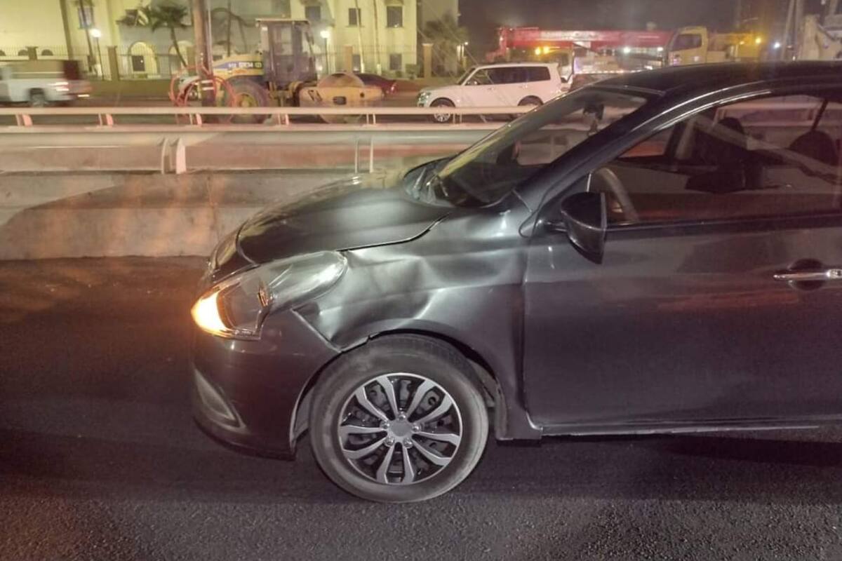 Automovilista atropella a joven trabajador en construcción de puente