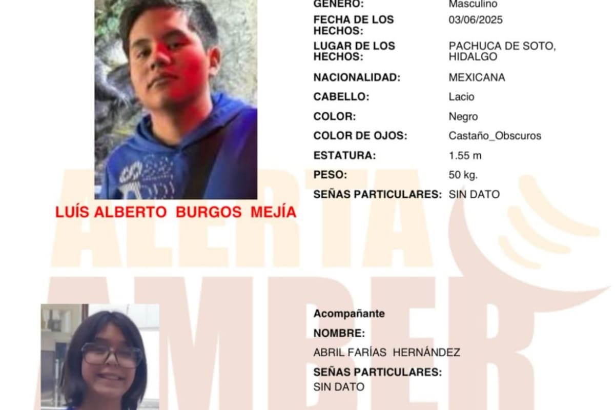 Activan Alerta Amber por Luis Alberto Burgos Mejía de 16 años