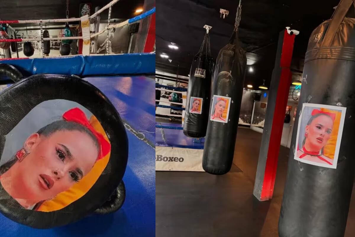 Escuela de Boxeo utiliza imágenes de Gala Montes en sacos de boxeo