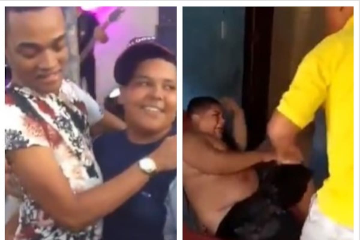 VIDEO: Padre golpea brutalmente a su hijo por bailar con otro hombre