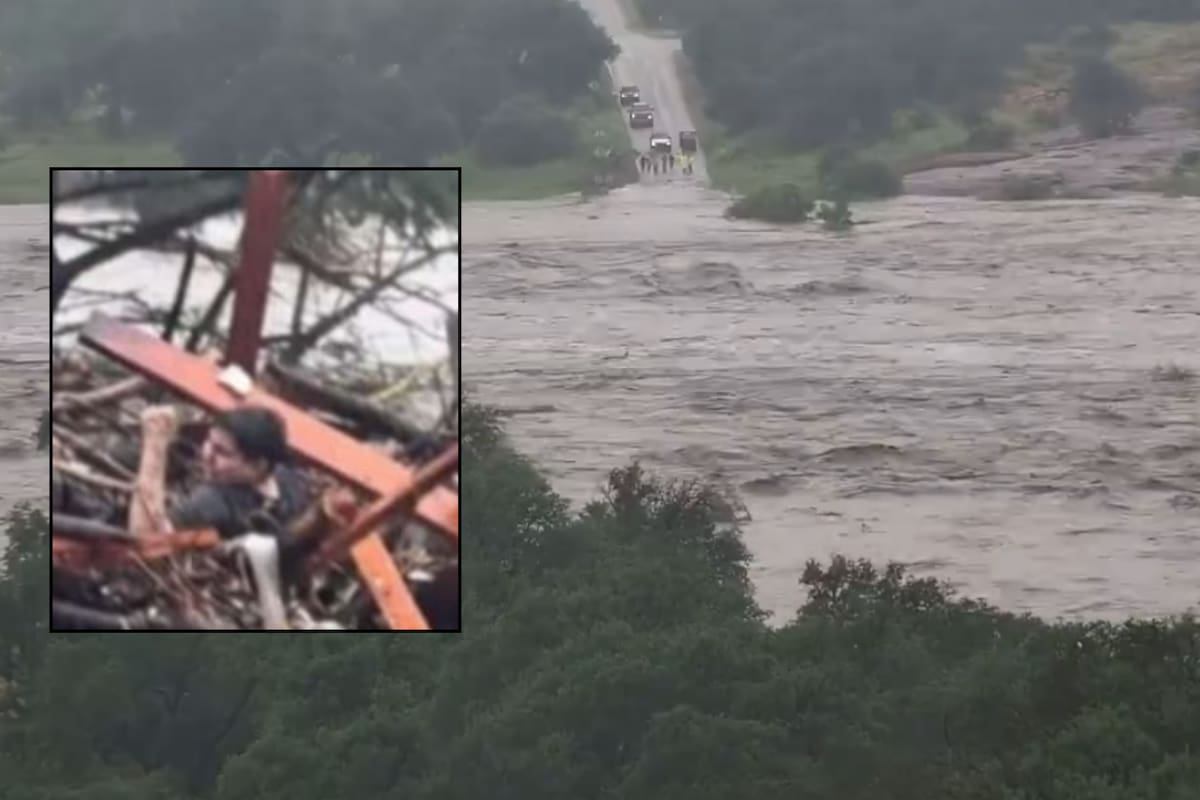 Mexicano sobrevive aferrado a escombros tras inundaciones en Texas; su familia sigue desaparecida