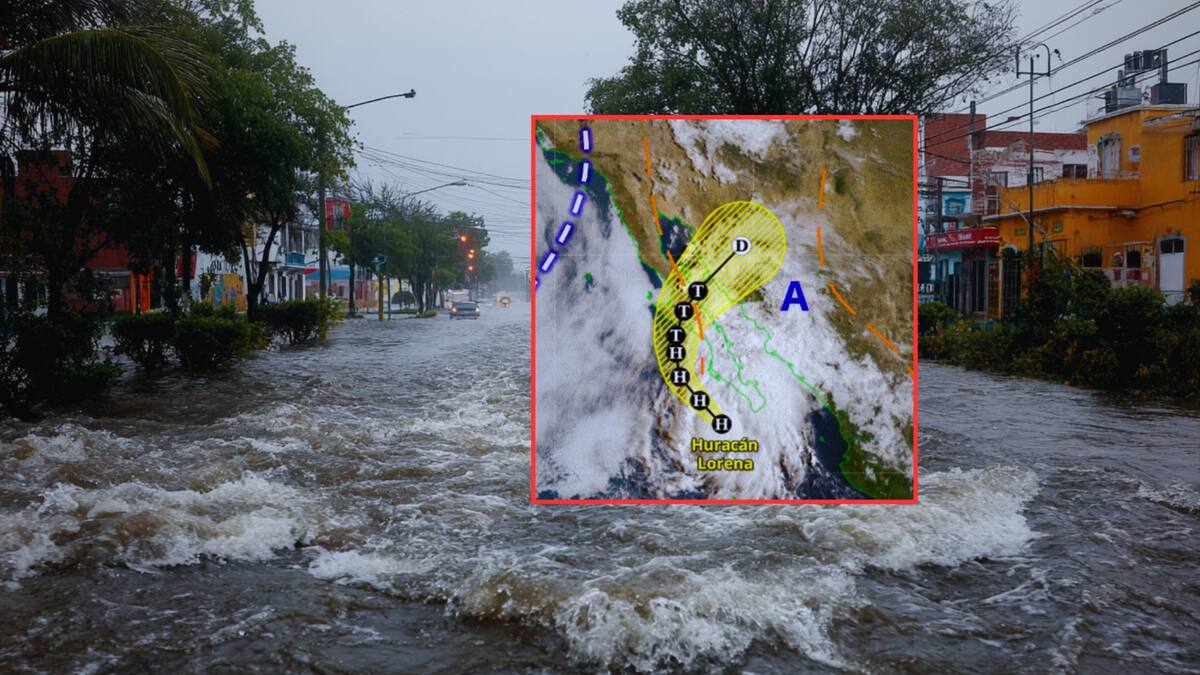 La Península de Baja California y estados del noroeste están bajo alerta por el impacto de Lorena, que avanza con lluvias severas pese a haberse degradado a tormenta tropical