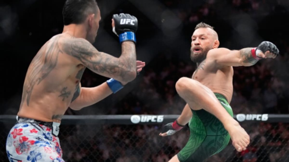 Max Holloway derrota a Conor McGregor después de que el irlandés sufriera una lesión en la pierna apenas iniciado su esperado regreso a la UFC tras cinco años de ausencia