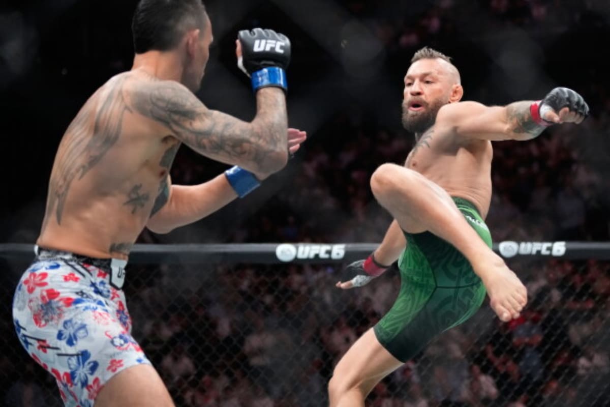 Max Holloway derrota a Conor McGregor después de que el irlandés sufriera una lesión en la pierna apenas iniciado su esperado regreso a la UFC tras cinco años de ausencia