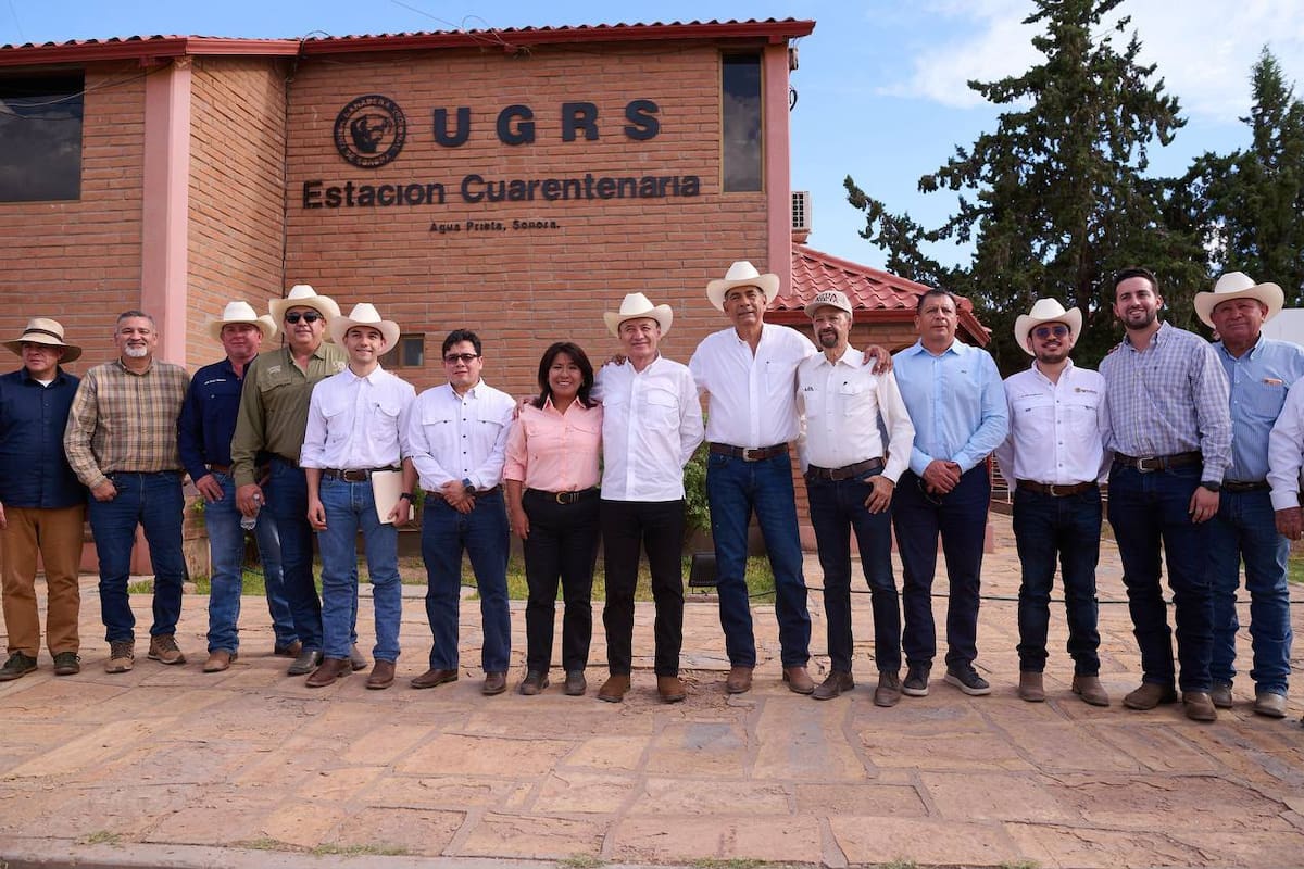 Alfonso Durazo supervisa cuarentenaria de Agua Prieta previo a la reapertura del cruce ganadero a EEUU por Sonora; ampliarán su capacidad de almacenamiento de 3 mil a 6 mil reses