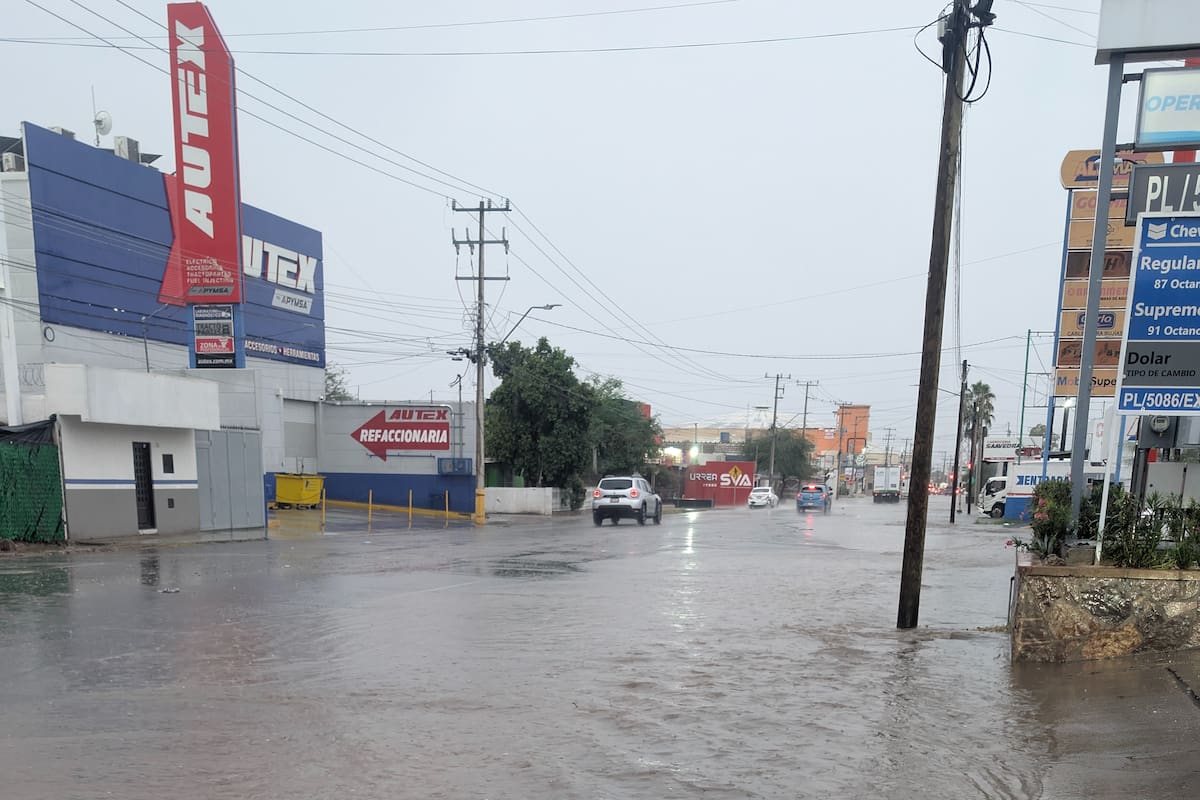 Tormentas abarcan gran parte de Hermosillo y dejan un promedio de 20 milímetros de lluvia que podrían provocar encharcamientos en algunas calles, mientras puntos de la costa acumularon casi 50 milímetros