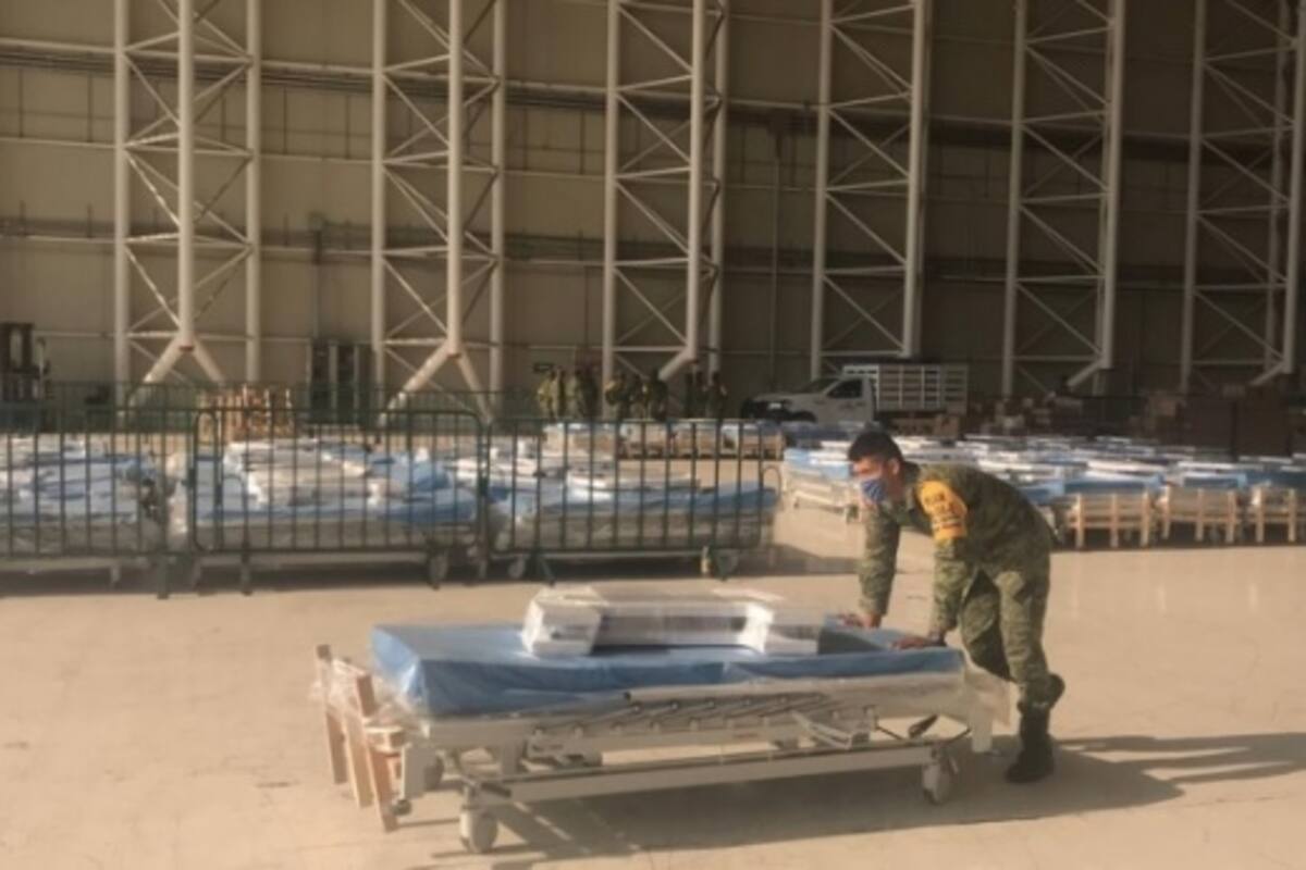 Envía Sedena 50 camas a Hospital Militar de Hermosillo para atender a pacientes con Covid-19