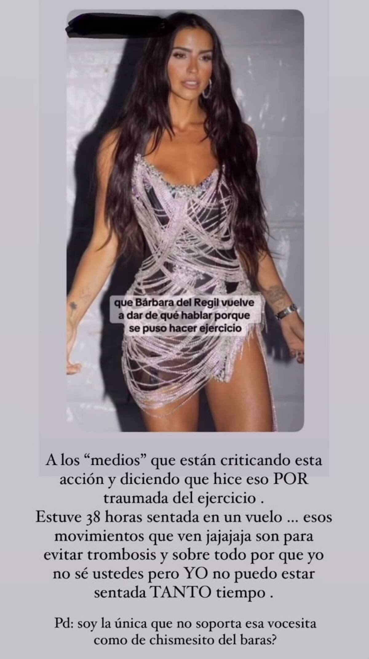 Bárbara de Regil aclara situación en el avión / Instagram: @barbaraderegil