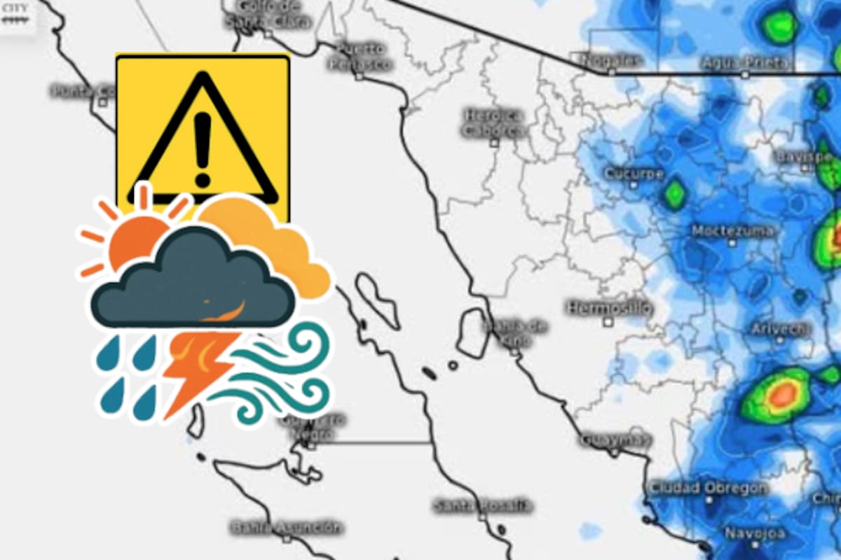 Sonora en alerta: Tormentas eléctricas y ola de calor extrema azotan el estado; monitorean posible ciclón