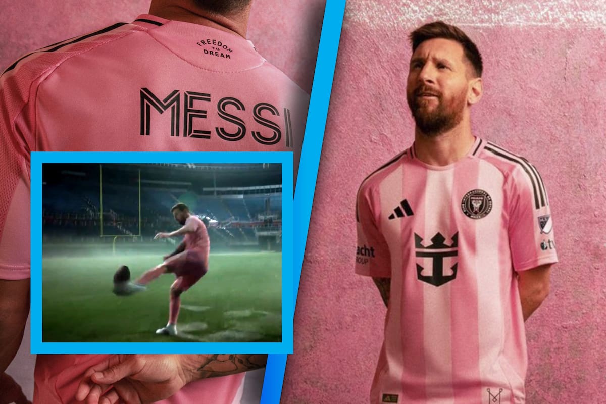 Lionel Messi modela nueva jersey “Euforia” del Inter Miami y aparece en comercial del Super Bowl