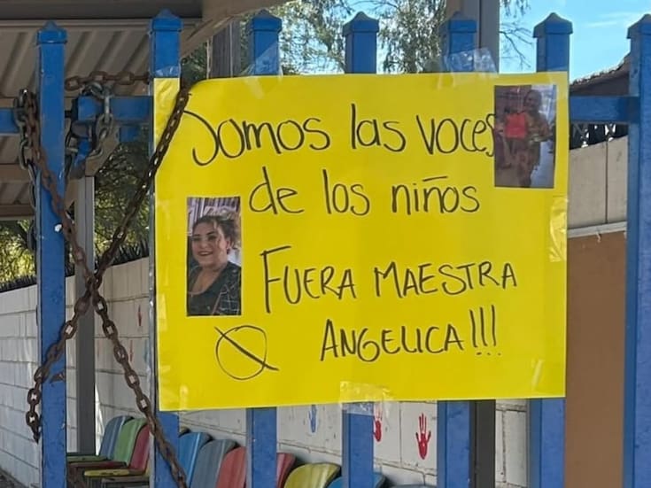 Padres de familia toman el jardín de niños “Pablo Santillán” en el Valle de Mexicali