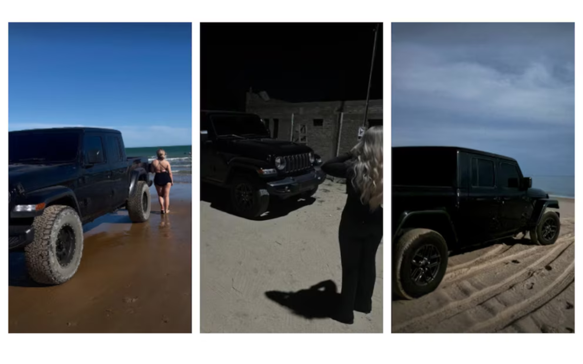 Además de las armas y cartuchos que contrabandeaba, Yanet presumía su camioneta Jeep negra en varias de sus fotos. | Fotos: Facebook