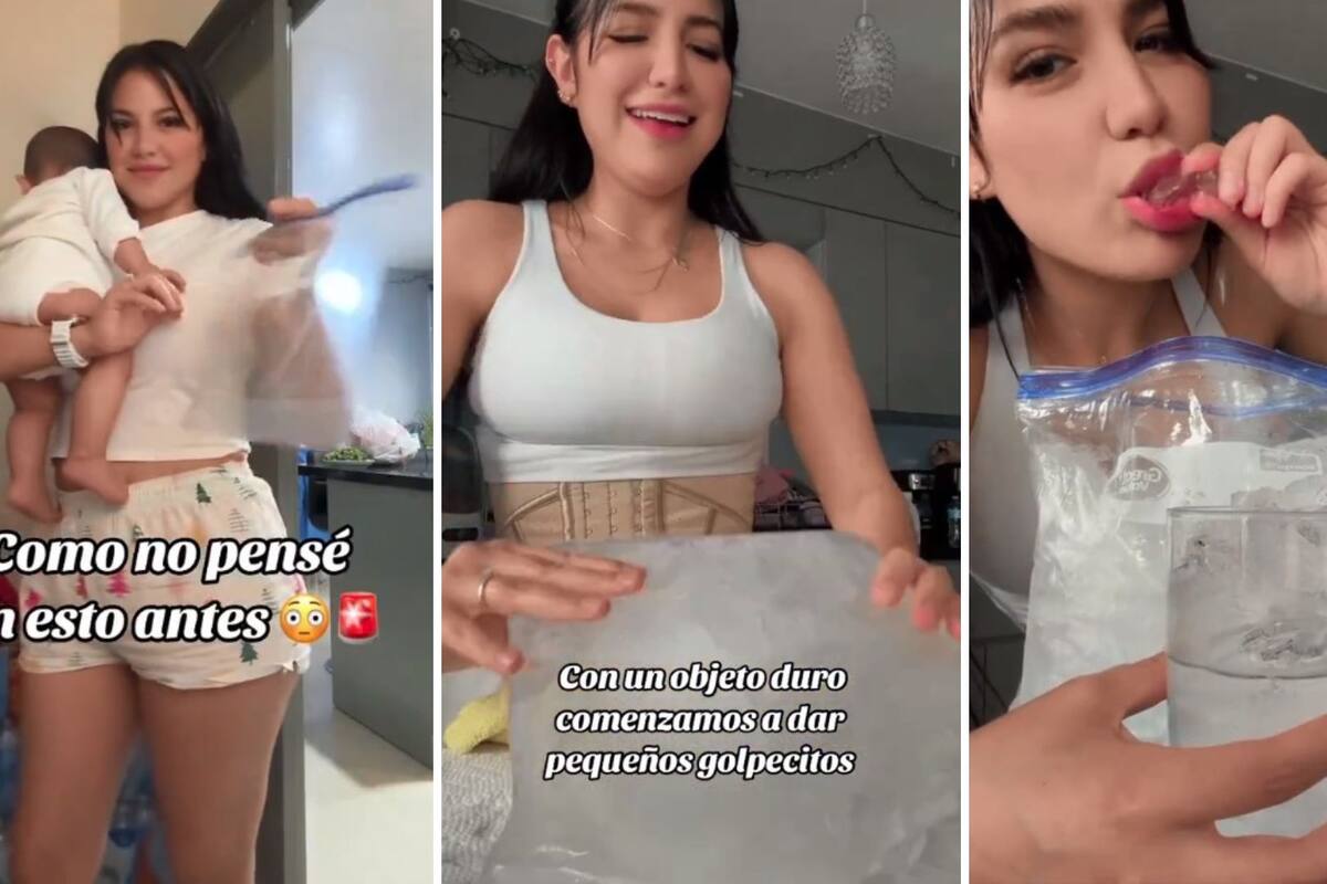 Mujer hace tutorial para hacer hielos y le llueven críticas